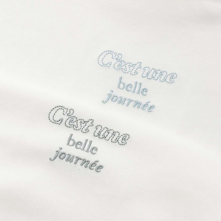 Half ZIP + Long Sleeve T-Shirt Set,Smoke white, medium image number 9