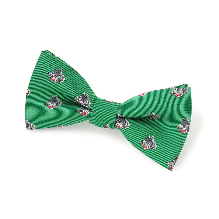 Wolf Pattern Bow Tie,, medium