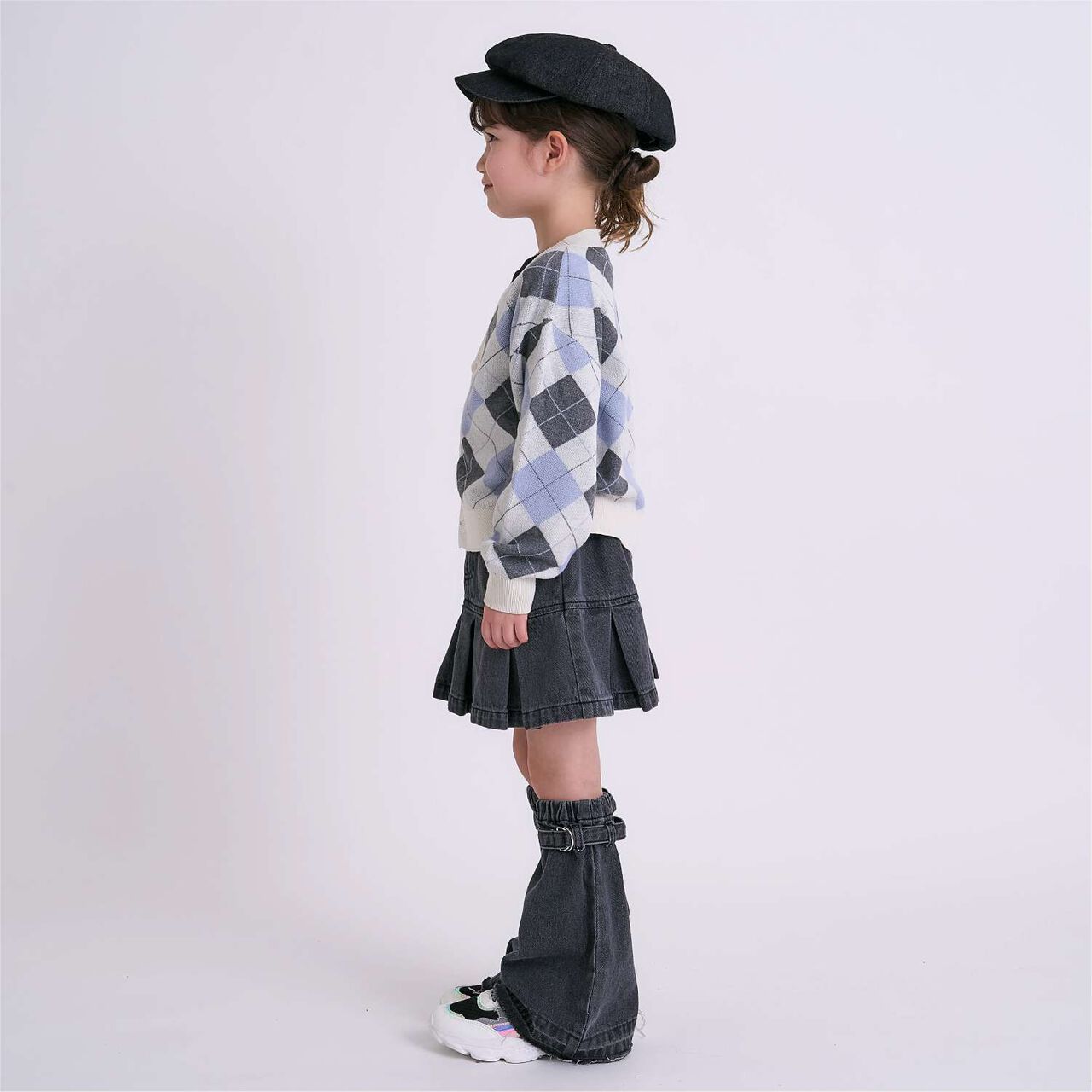 [Arael] Argyle Cardigan,Emerald green, large image number 6