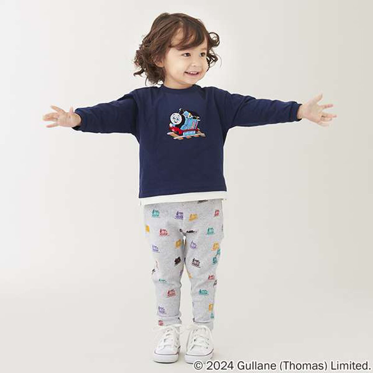 All-Over Pattern Thomas the Tank Engine Pants,Pearl white, large image number 12