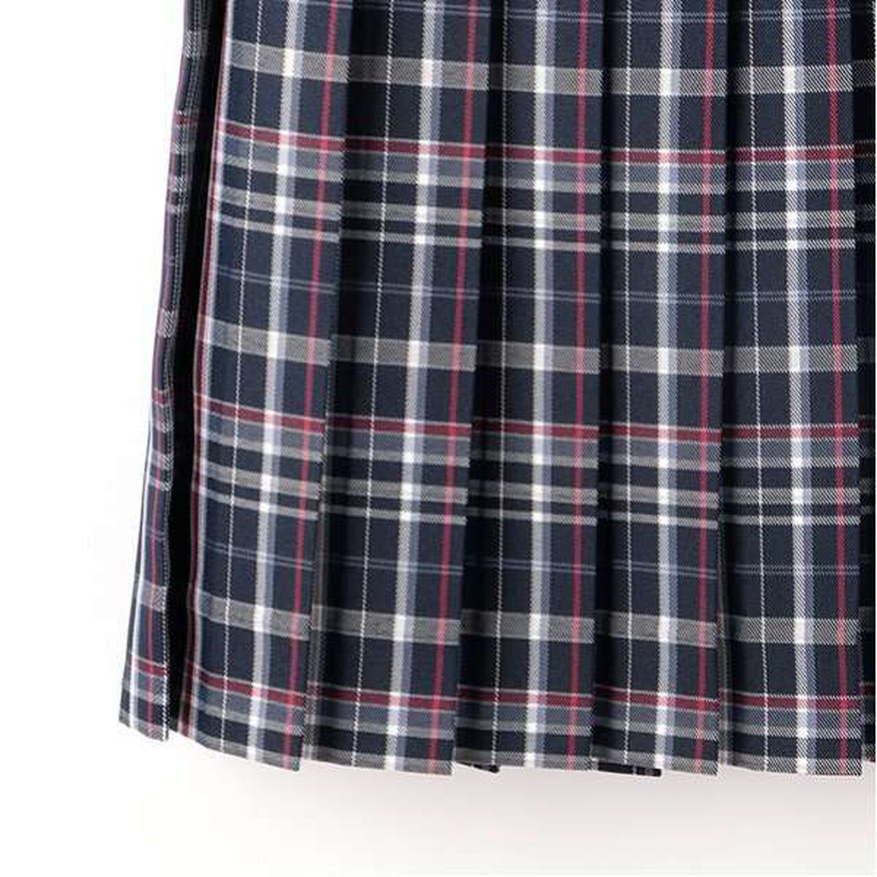 [Graduation Attire] with Ribbon Tie and Checkered Pleated Skirt-Pants,Black, large image number 2