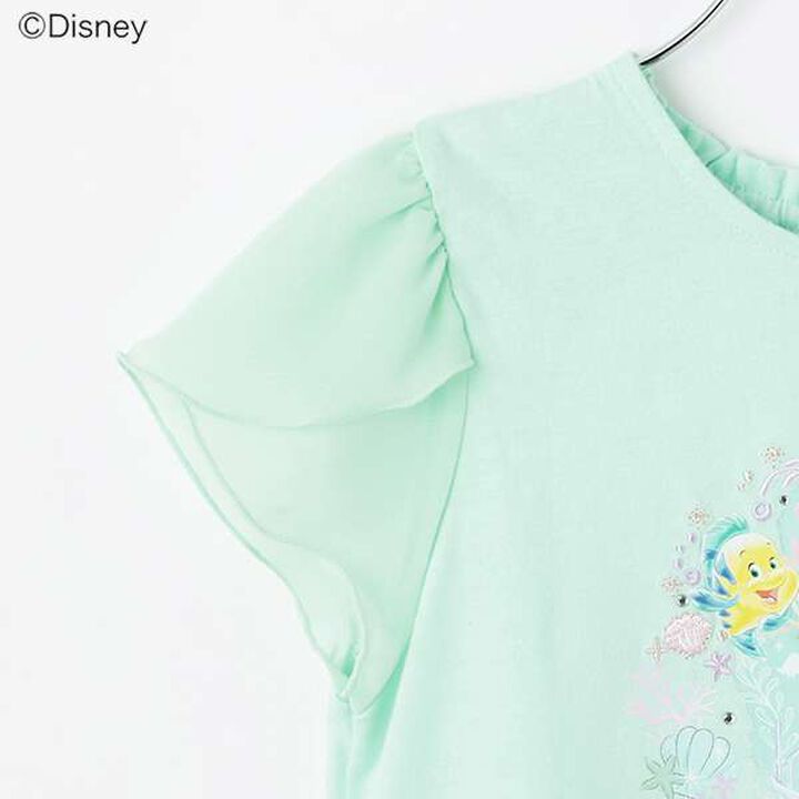 [Disney Ariel] Scalloped Hem T-Shirt,Mint, medium image number 4