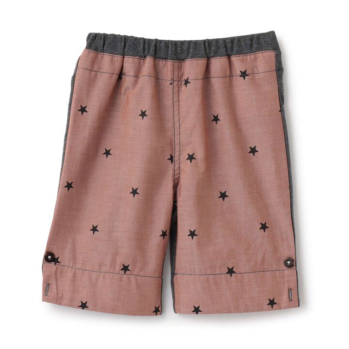 Star Pattern Denim Half Pants,, medium