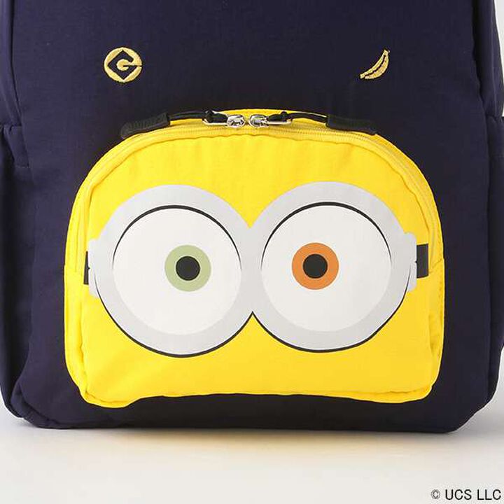 Minion Face Pocket Backpack,Navy, medium image number 11