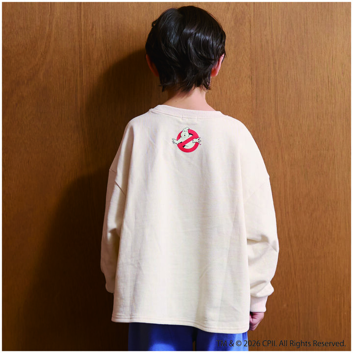 [捉鬼敢死隊] 寬鬆版型衛衣 [兒童服裝] [童裝] [男童],象牙白, medium image number 2