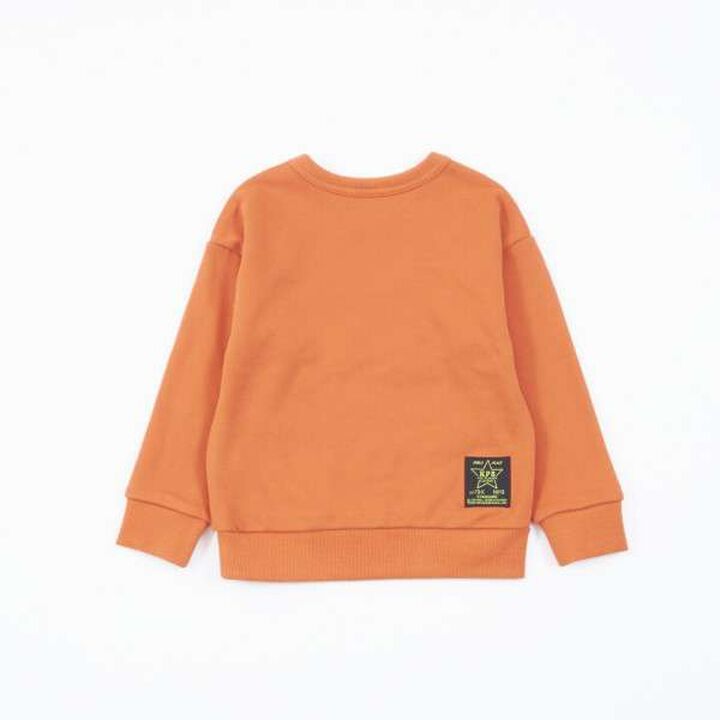 KP Boy KP Patch Sweatshirt with Pockets (0 to 0),Orange, medium image number 1