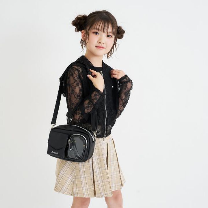 W Pocket Checkered Square SD,Black, medium image number 0