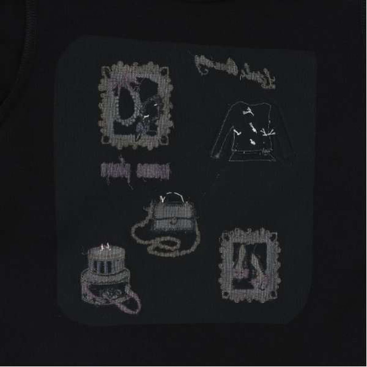 Frame Scalloped Hem Long Sleeve T-Shirt,Lavender, large image number 4