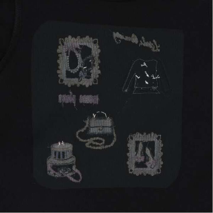 Frame Scalloped Hem Long Sleeve T-Shirt,Lavender, medium image number 4