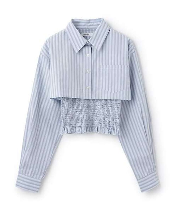 Cropped Shirt and Vest Set,Off white, medium image number 12