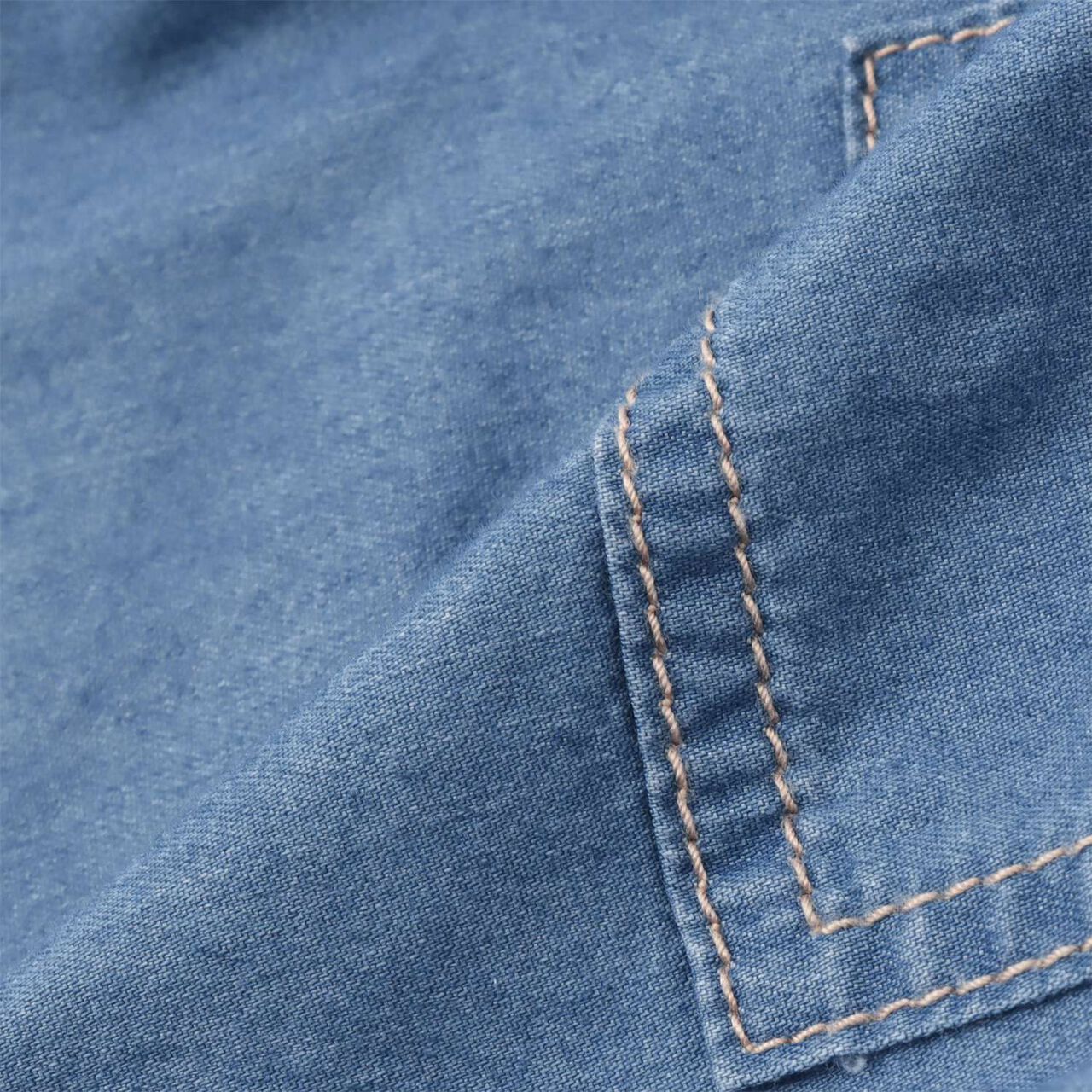 [Cool-Touch Denim] Half Pants,Blue, large image number 8