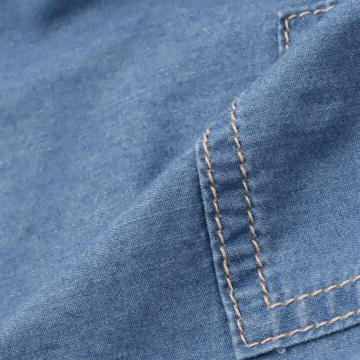 [Cool-Touch Denim] Half Pants,Blue, medium image number 8