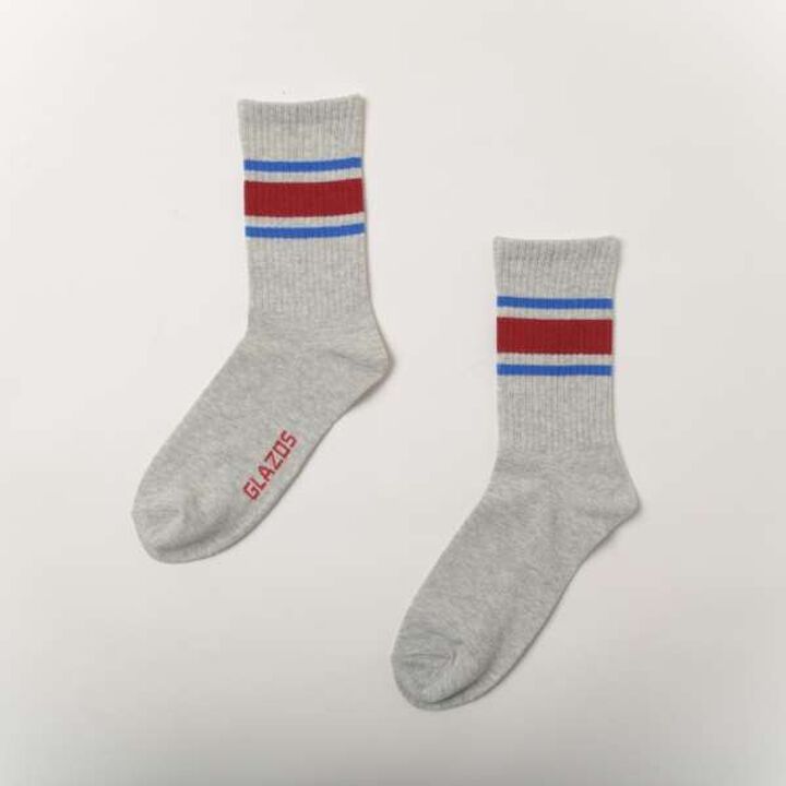 [Adult Size Available] Crew Length Line Socks 3-Pair Set,Multi color, medium image number 6