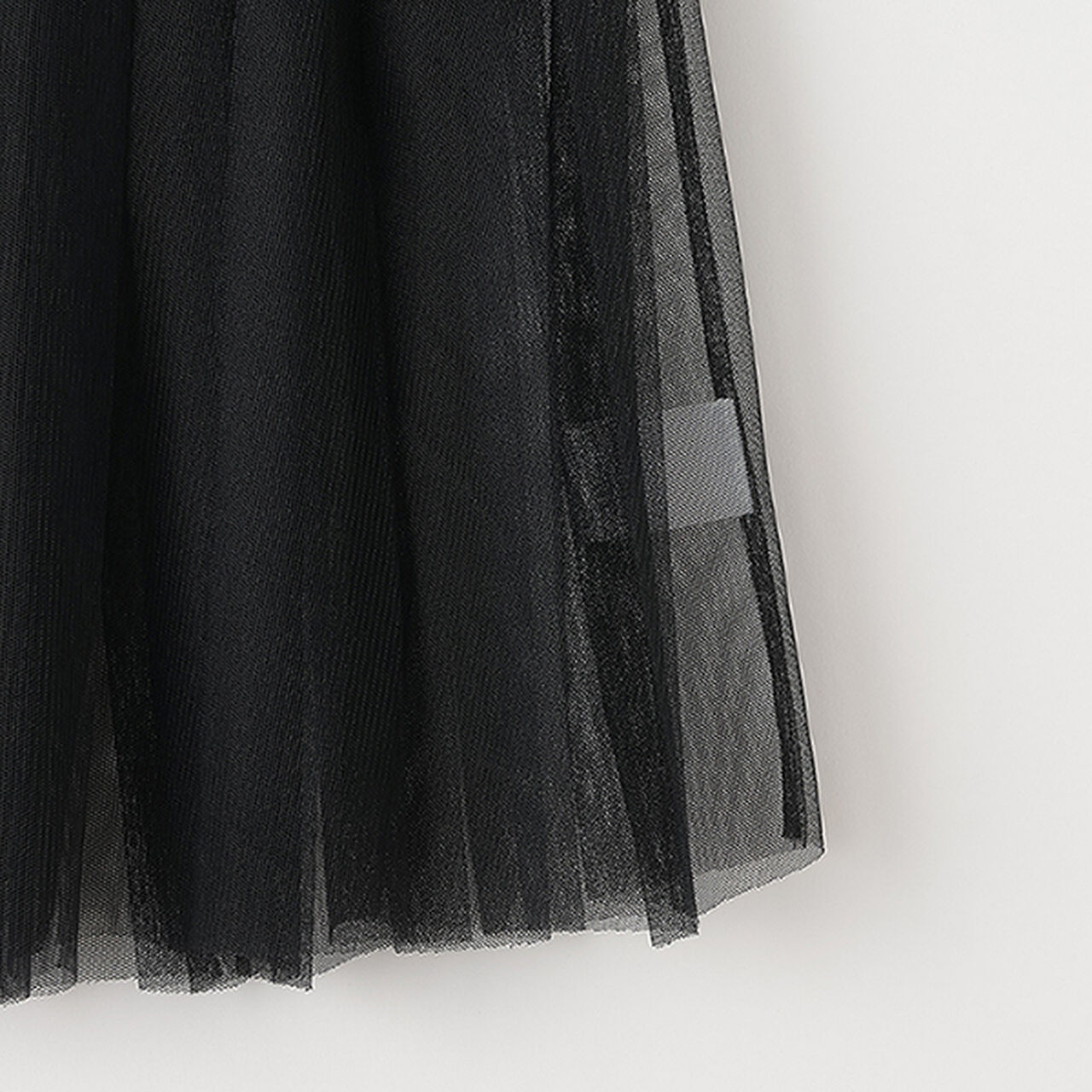 Checkered Box Pleated Skirt-Pants & Tulle Skirt Set,Black, large image number 20