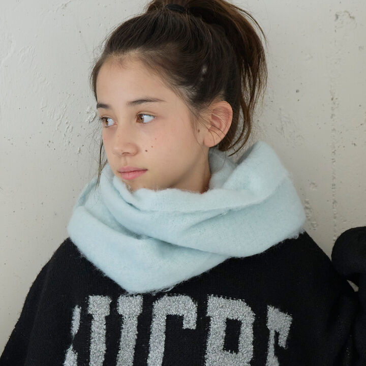 [Anti-Static] Loop Yarn Scarf,Black, medium image number 2