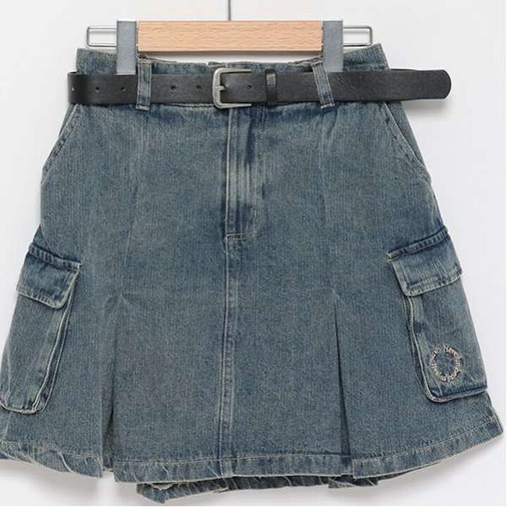 LTXC - Belted Cargo Box Skirt Shorts,Black, medium image number 11