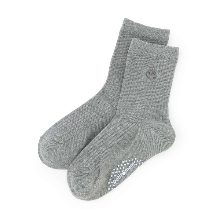 Embroidered Crew Socks,, medium