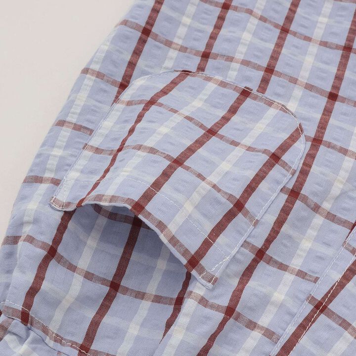 [Fujimoto Miki Collaboration] Boys Checkered Outfit Set,Pearl white, medium image number 17
