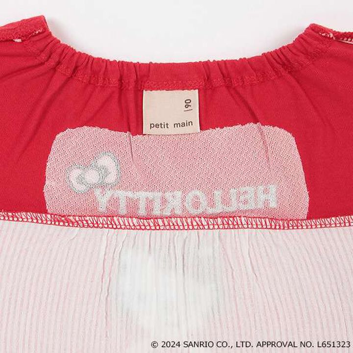 Sanrio Characters Motif T-Shirt (Kids),Light pink, medium image number 3