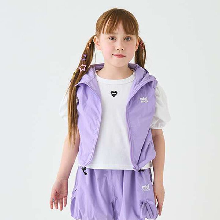 [Water-Repellent] Drawstring Vest,Lavender, medium image number 0