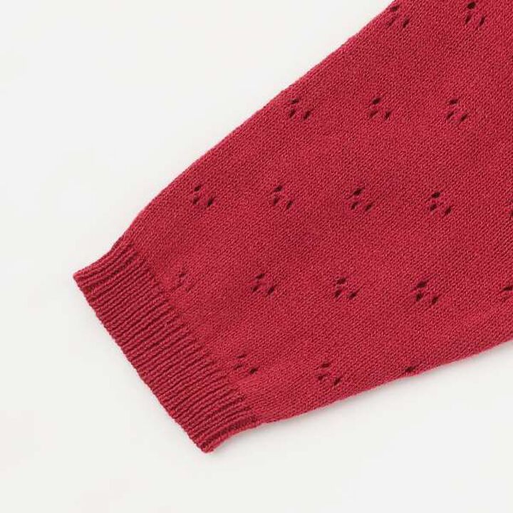 [Link] Needle-Free Cardigan,Red, medium image number 4