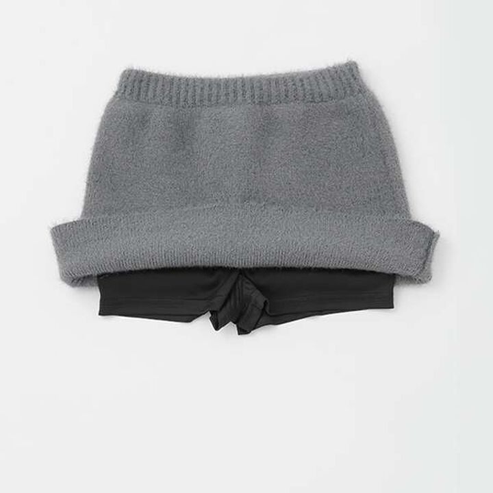 [Link] Lame Knit Skirt,Ivory, medium image number 2