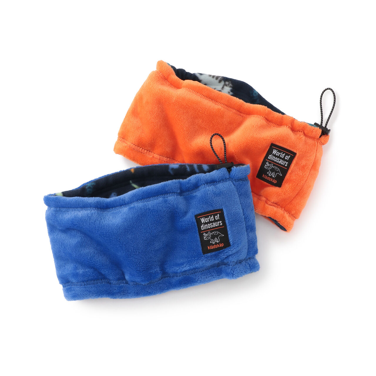 Dinosaur Fleece Reversible Neck Warmer,Blue, large image number 6