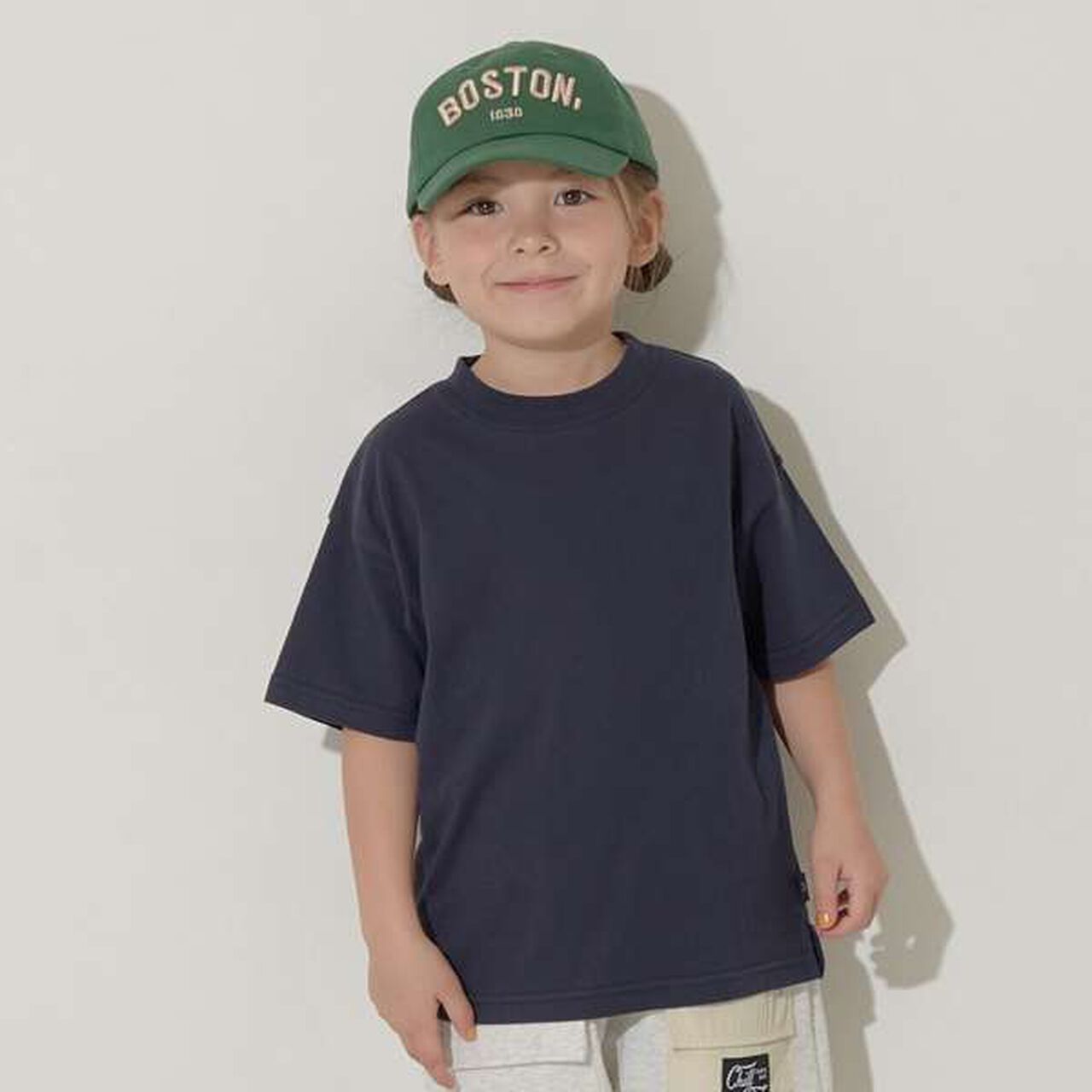 Non-Deforming Soft Cotton Hem Slit Simple Big T-Shirt,Charcoal gray, large image number 24