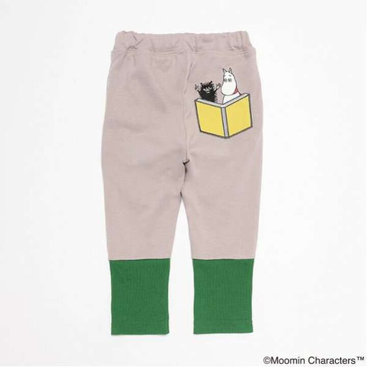 [MOOMIN] Long-Length Cut Hem Leggings,Moderate green, medium image number 12