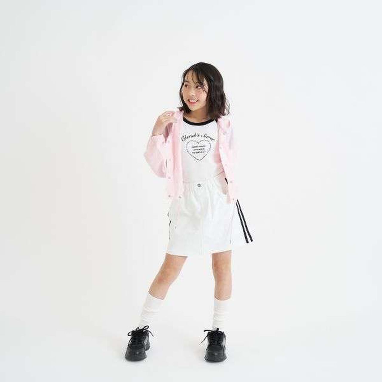 Line Stretch A-Line Skirt,Sax blue, large image number 16