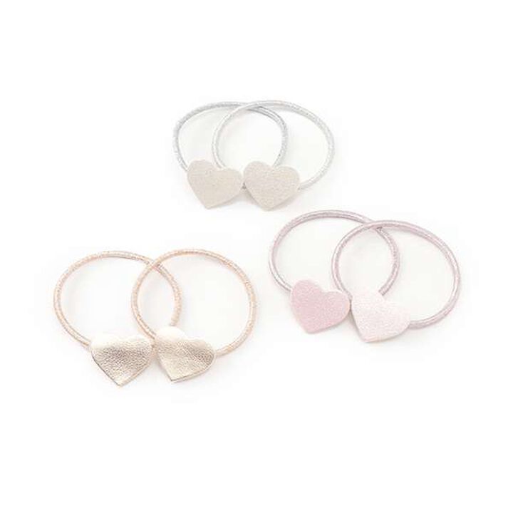 Heart Hair Tie,Gold, medium image number 3