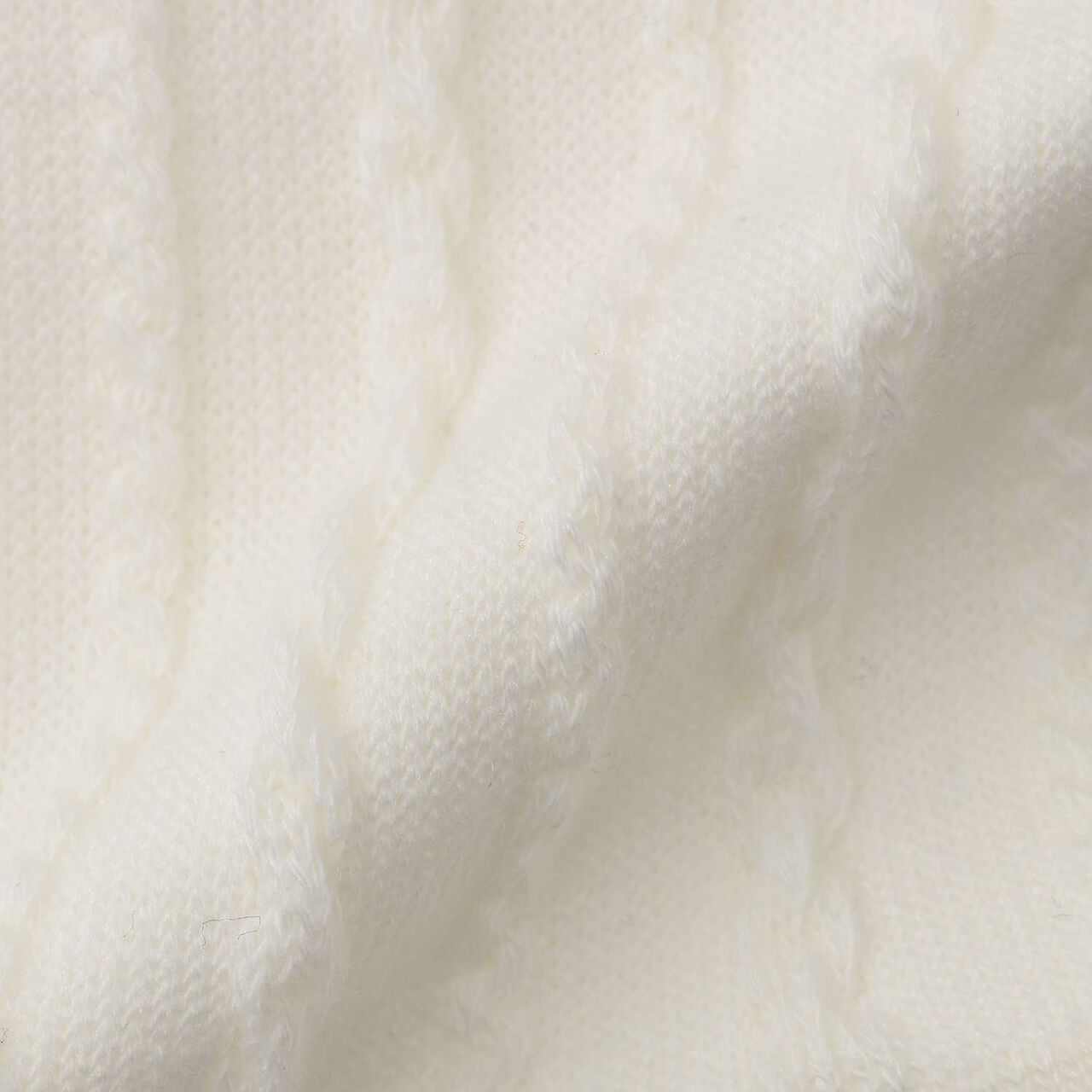 [Antibacterial Deodorizing] Back Ribbon Pattern Crew Socks,Off white, large image number 5