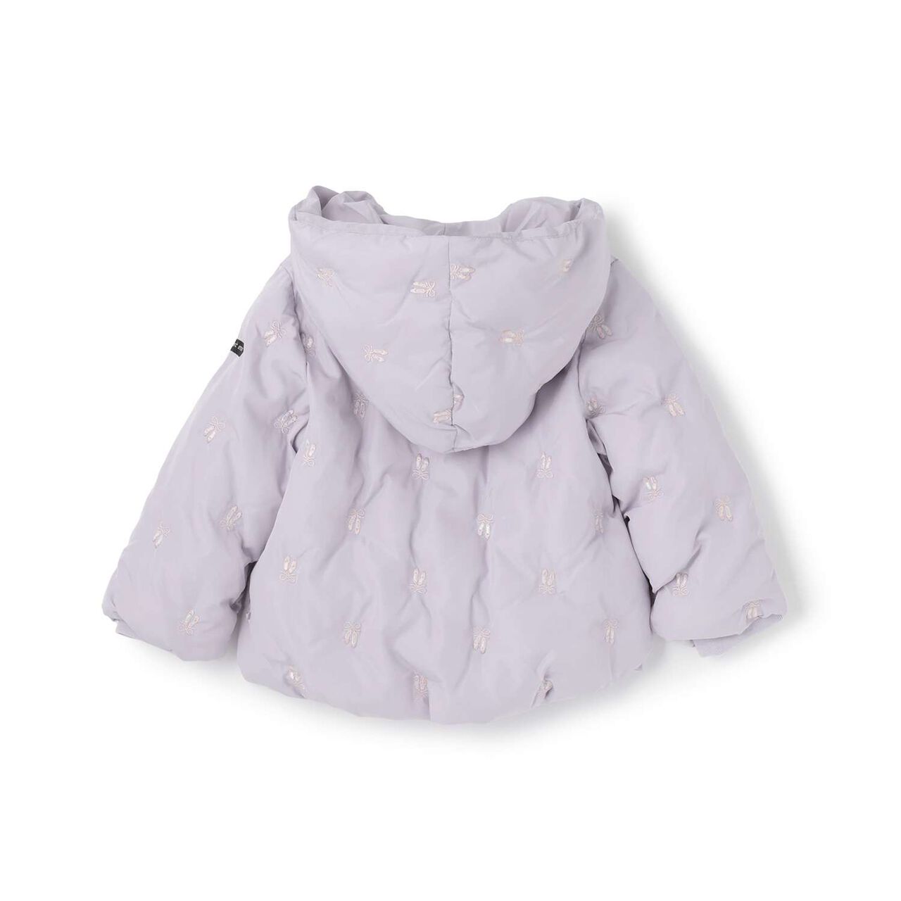 [Link] Embroidered Padded Jacket,Ivory, large image number 8