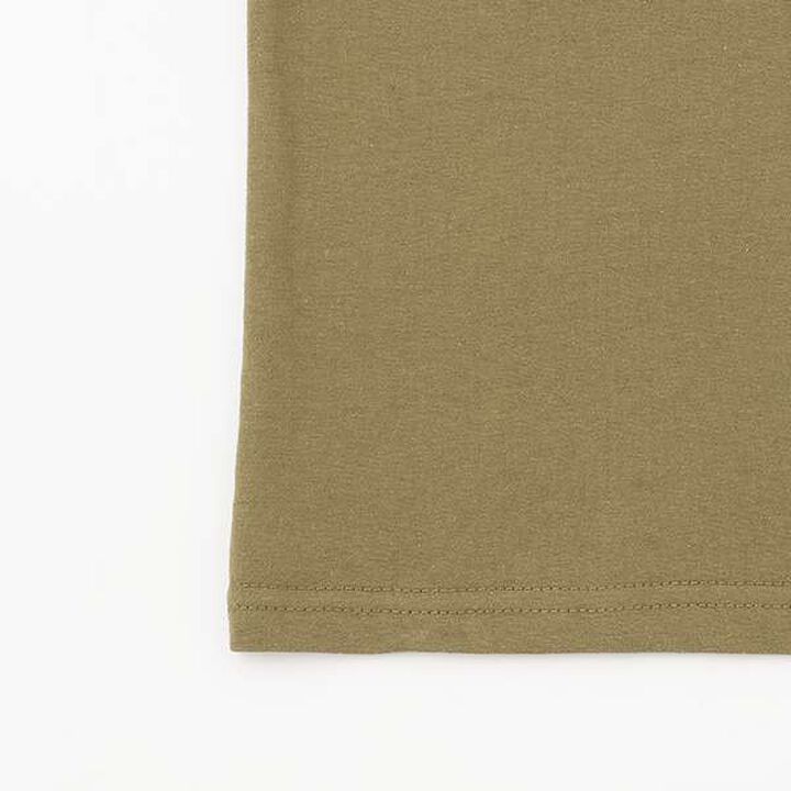 [Affordable] Back Print Short Sleeve T-Shirt,Khaki, medium image number 9