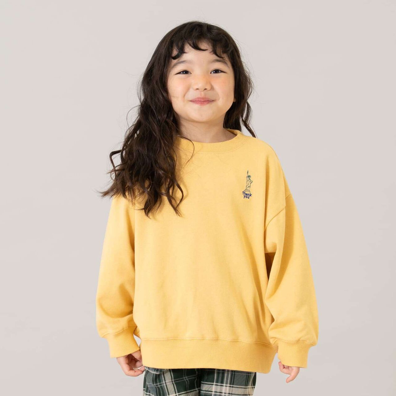 [Matching with Dad Outfit] [365D.] Sweatshirt City Icon Embroidered Wide Pullover,Yellow, large image number 5