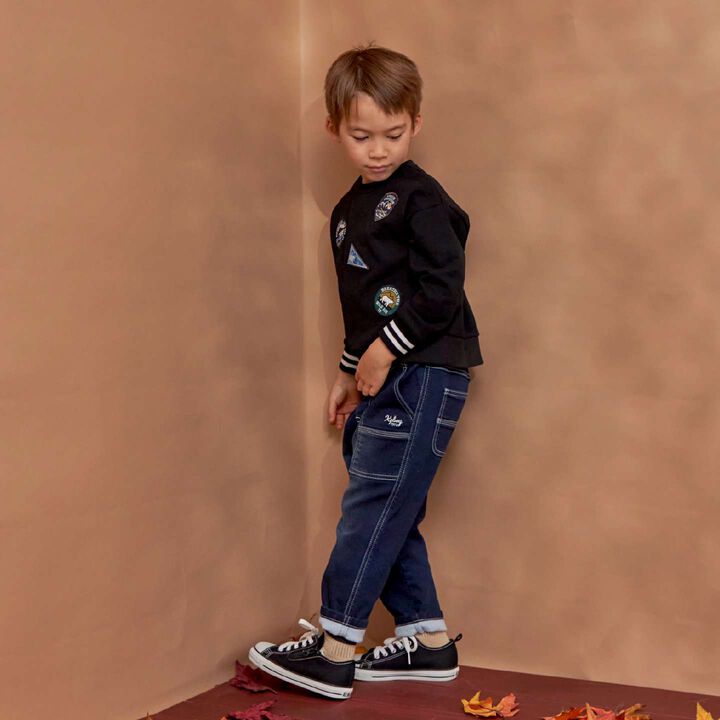 Stretch Denim Painter Pants,Navy, medium image number 25