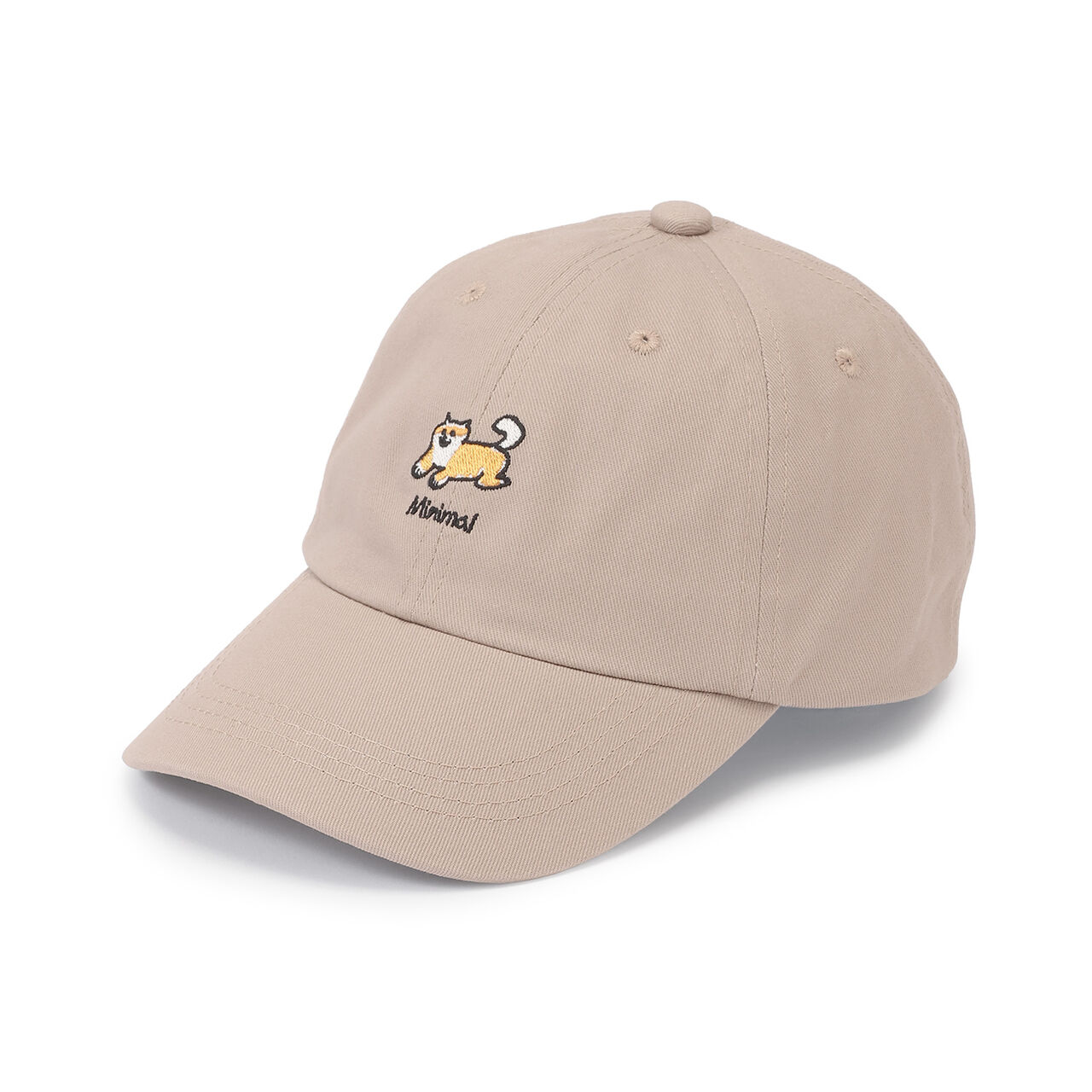 [Benrenovitz] Assorted Dog Embroidery Cap,Beige, large image number 10