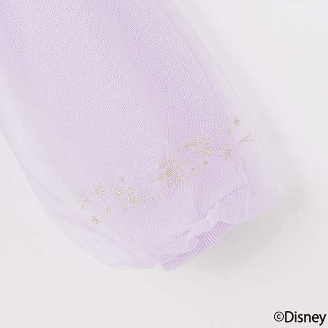 [Frozen] Tulle Sleeve Scallop Trim Sweatshirt,Light blue, large image number 16