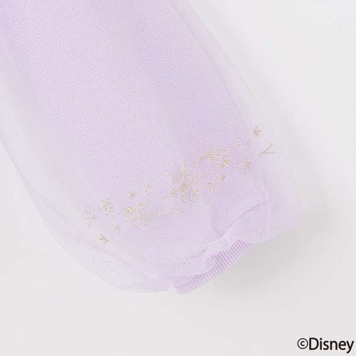 [Frozen] Tulle Sleeve Scallop Trim Sweatshirt,Light blue, medium image number 16