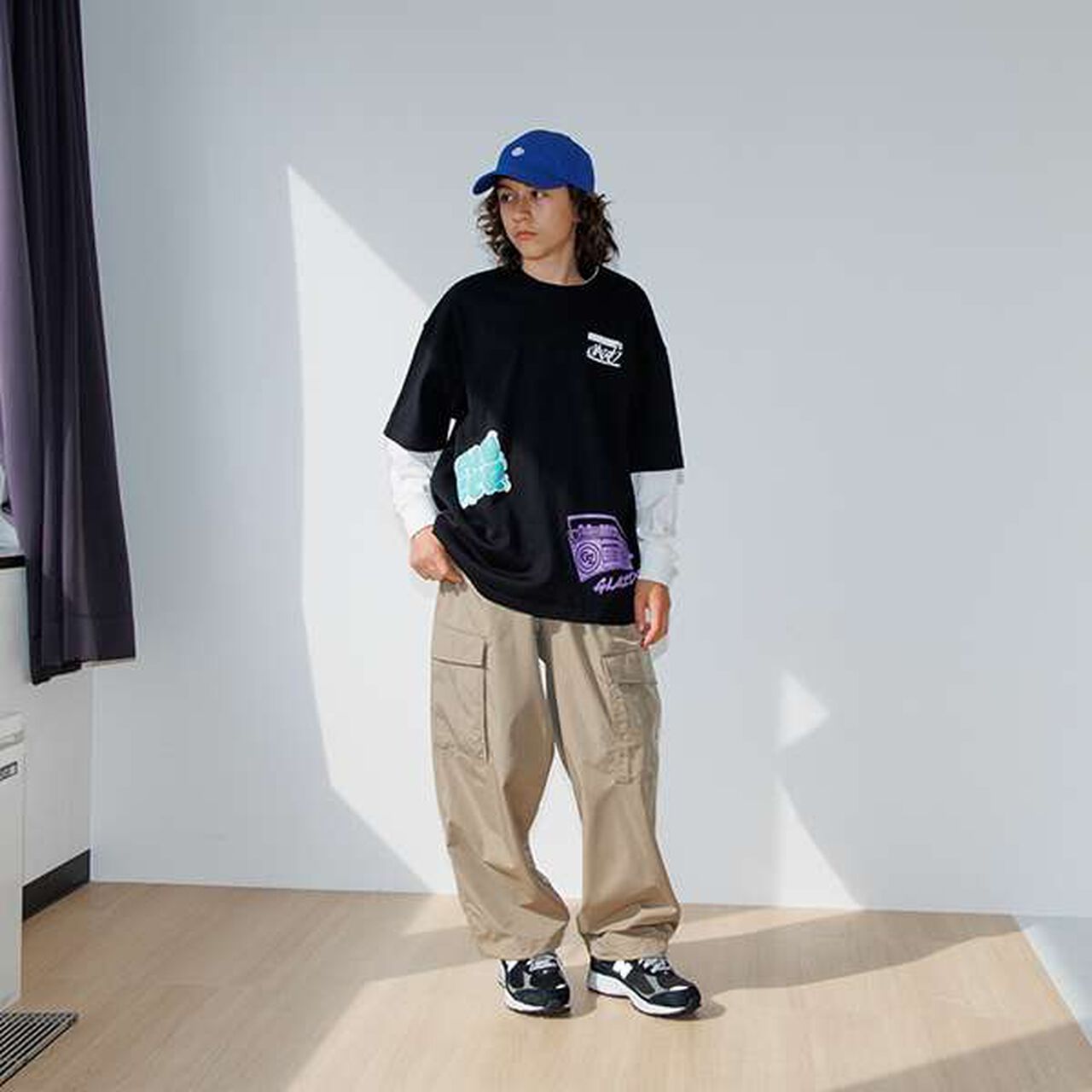 [Easycare] Poly Stretch Cargo Pants,Beige, large image number 21