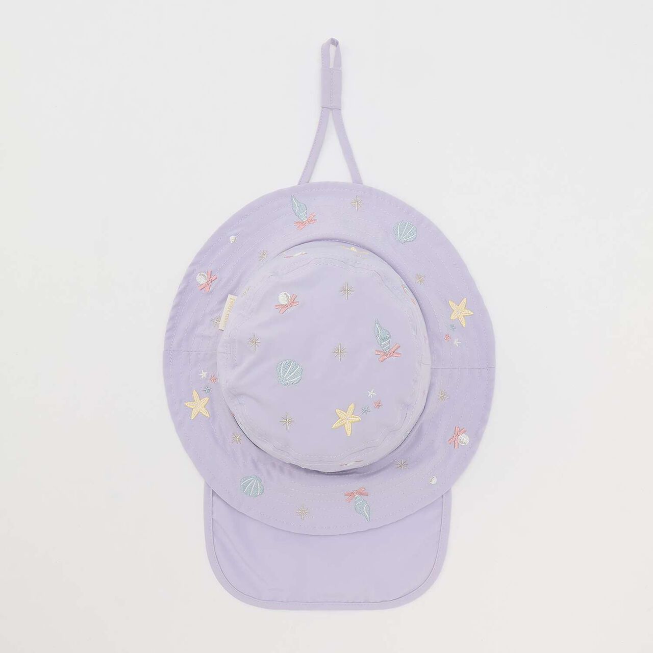 [Heat Shielding] Embroidered Bucket Hat,Sax blue, large image number 9