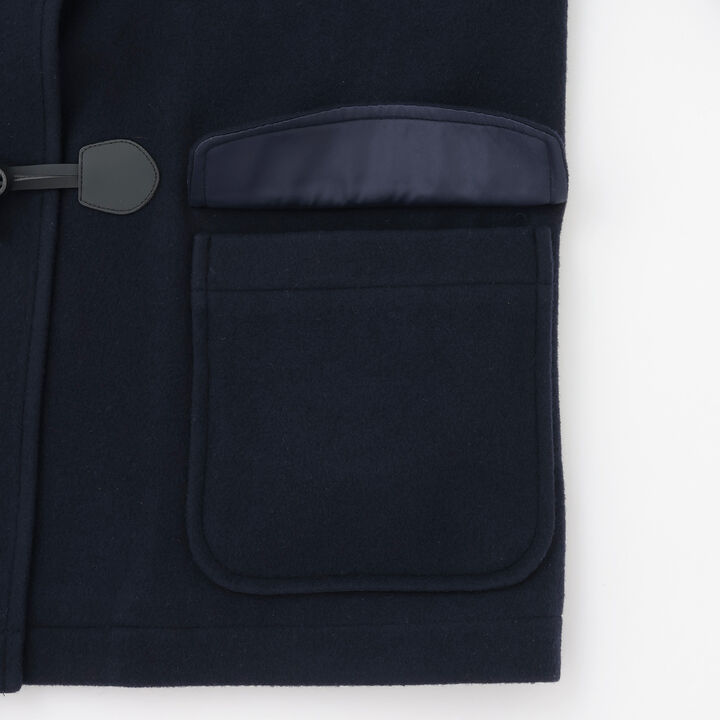 [Lightweight Quilted Lining] Mid-Length Duffle Coat,Navy, medium image number 12