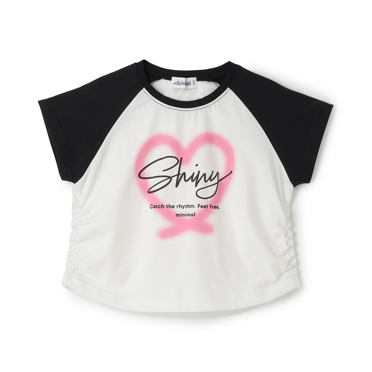 [Cool Touch] Cropped Raglan Short Sleeve T-Shirt,Black, large image number 9