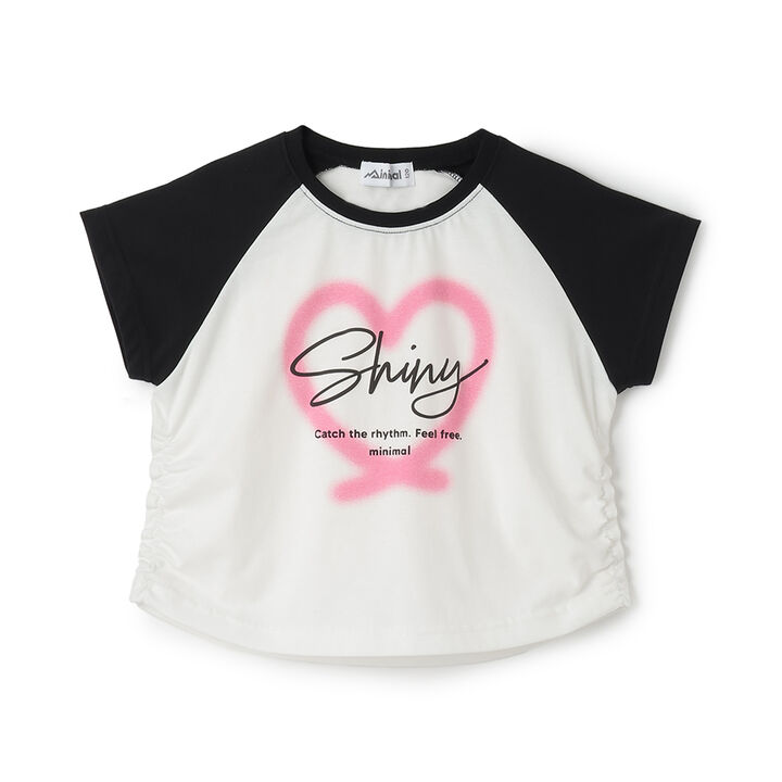 [Cool Touch] Cropped Raglan Short Sleeve T-Shirt,Black, medium image number 9