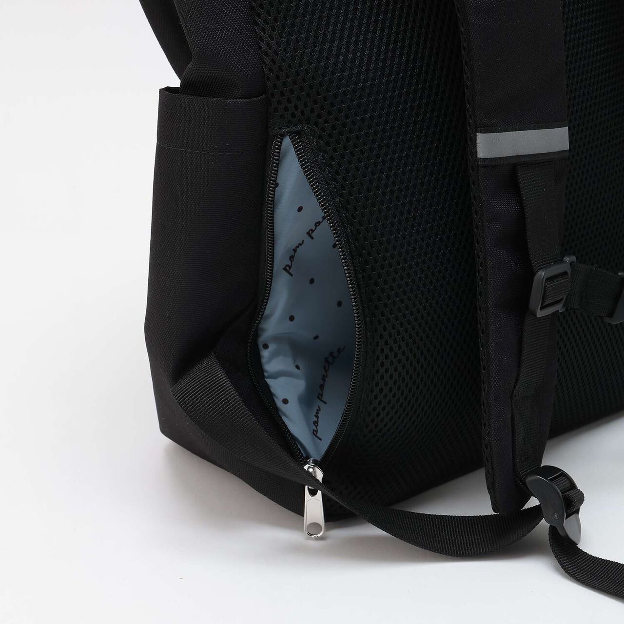 Casual Backpack with Charm,Black, large image number 14