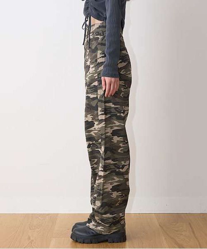 Curved Pants,Khaki, medium image number 17