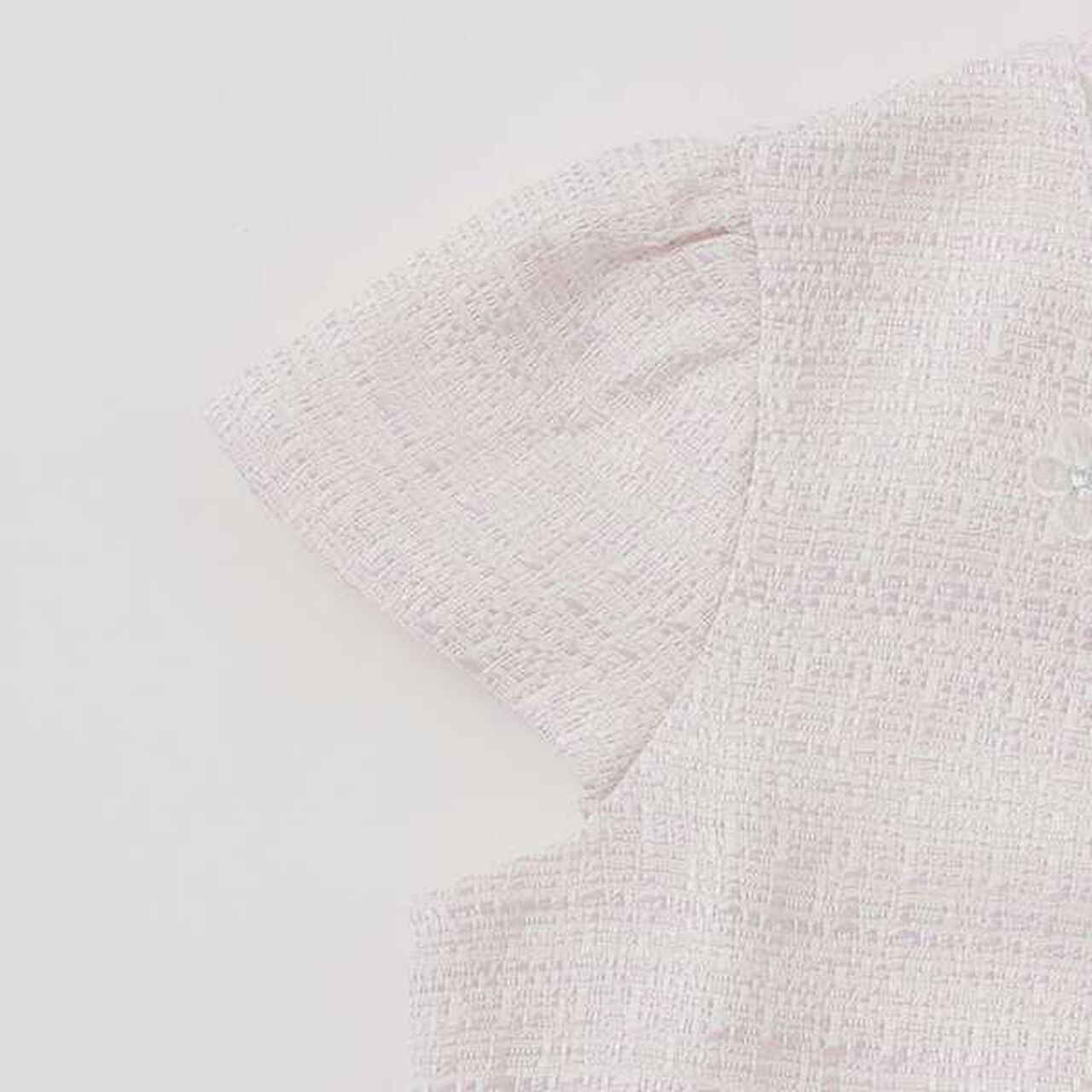 Tweed & Tulle Lace Embroidered Docking Dress,Lavender, large image number 4