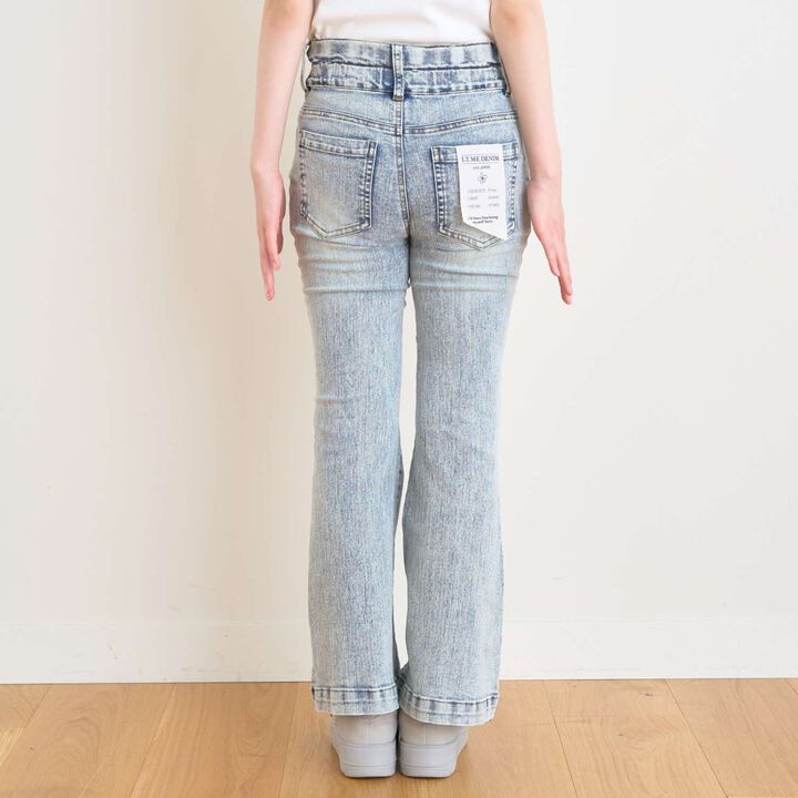 [Cool Touch] Style-Up Flare Denim Pants,Turquoise, medium image number 13