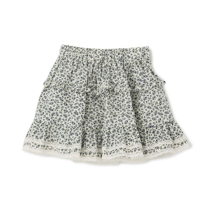Frill Tiered Skirt,Cream, medium image number 0