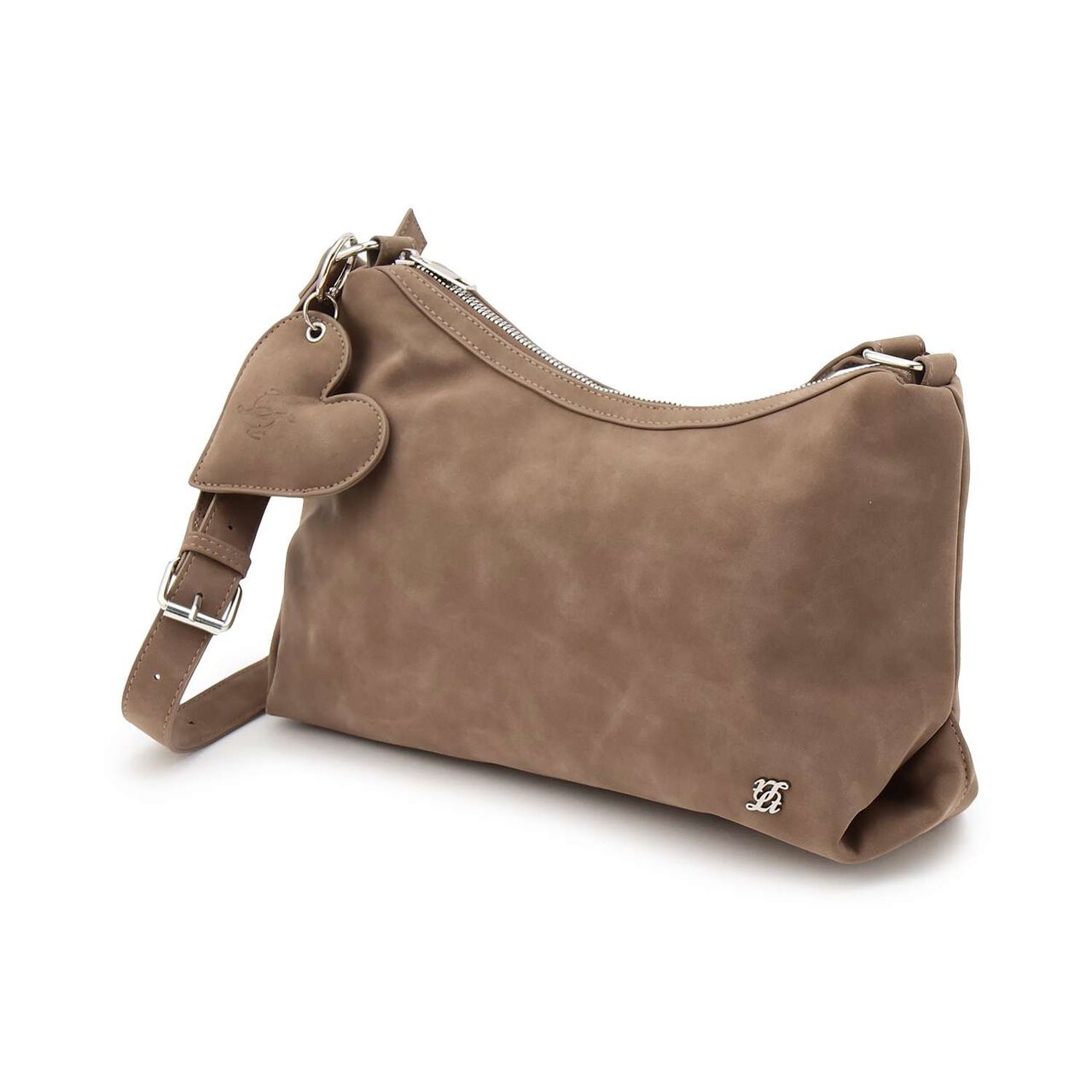 Heart Charm Shoulder Bag,Pink, large image number 4
